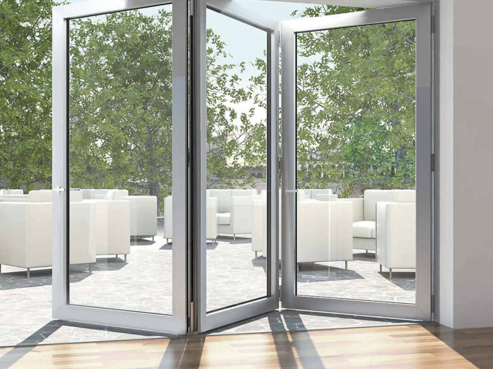 Tempered Glass Floor Ceiling Frameless Glass Door